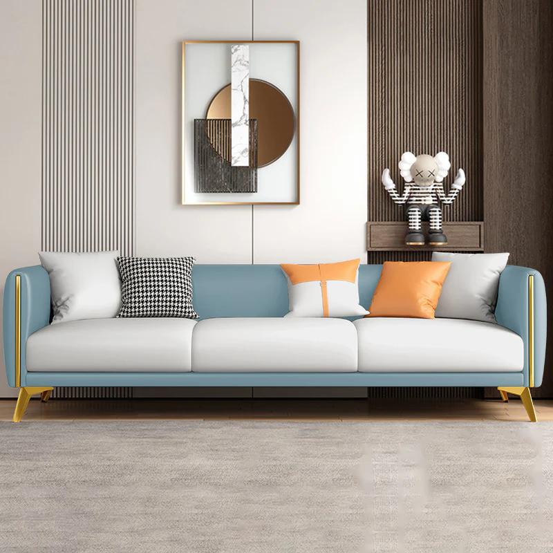 Luxury Technology Cloth Sofa Nordic Modern Simple Three Person Living Room